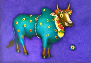 Db-blue-spotted-bull-original-painting