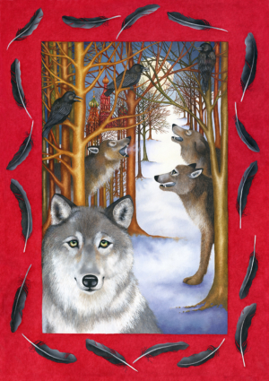 Db-howling-with-the-wolves-original-painting